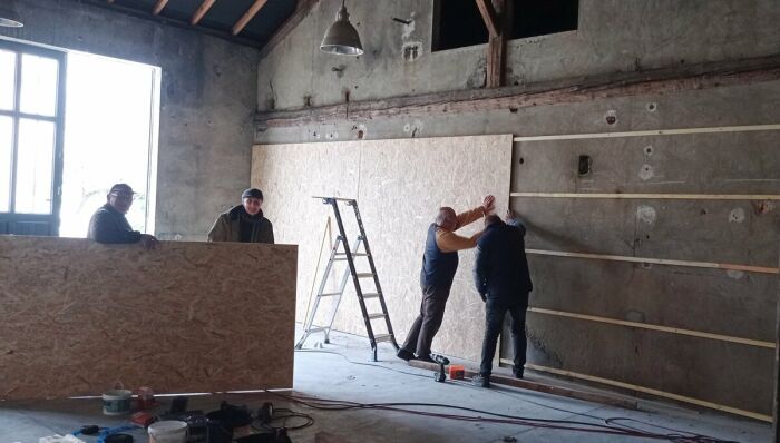 Chantier salle des calèches.jpg © Ecomusée FO