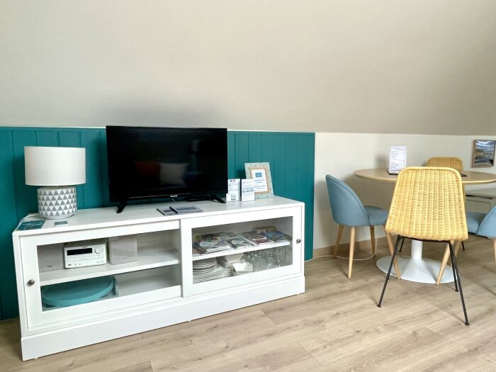 Coin télé du cabanon © Anne-Lise Royer