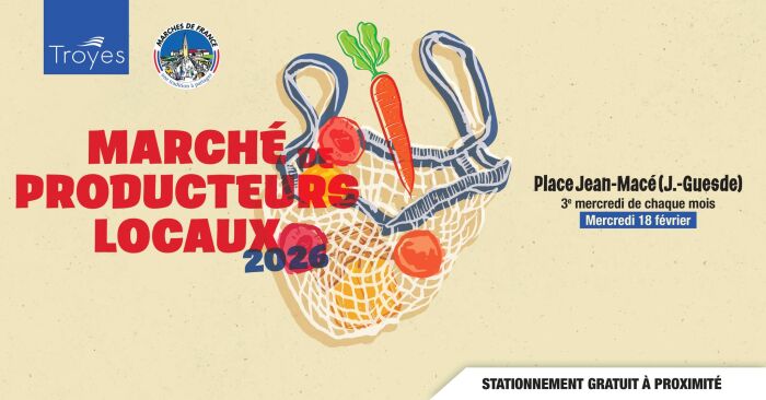 Visuel marché de producteurs Ville de Troyes