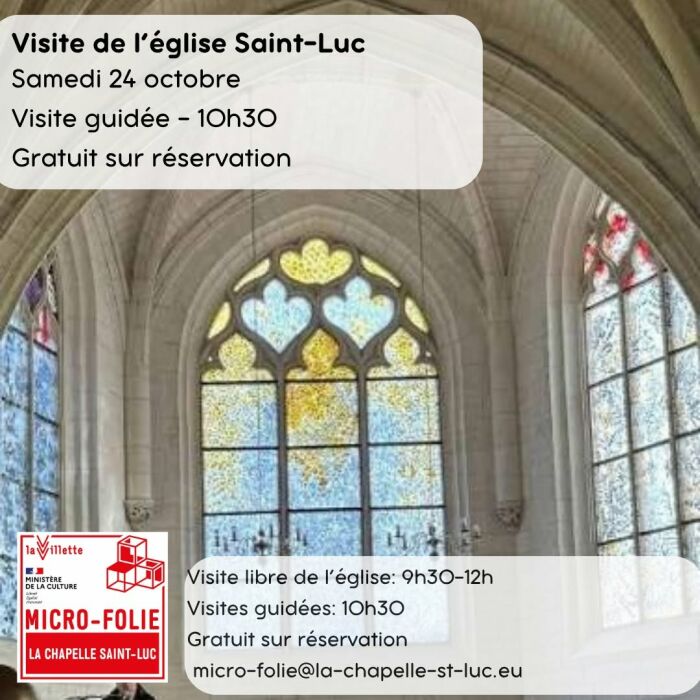 Visite de l'église Saint-Luc_La Chapelle-Saint-Luc Micro-Folie La Chapelle Saint-Luc