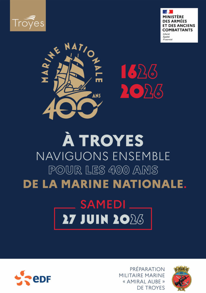 27 juin - 400_ans_Marine_nationale_Affiche.jpg Ville de Troyes