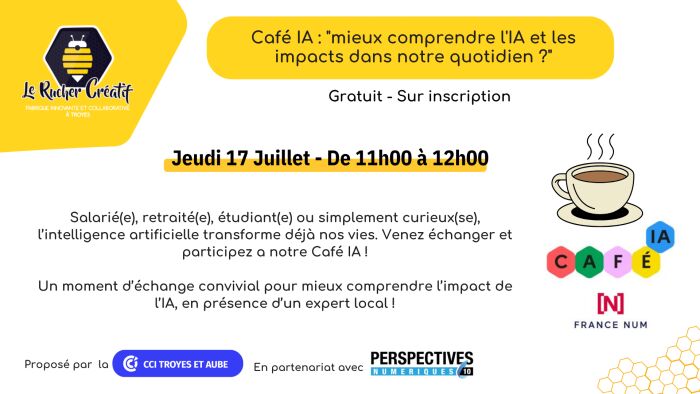 visuel café IA Le Rucher Créatif