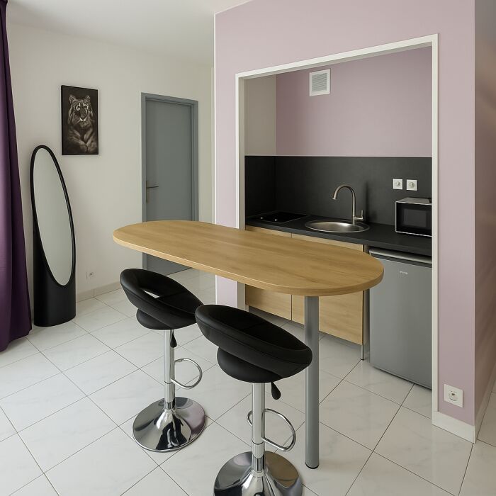 Studio cuisine.jpg Appartements du Cirque
