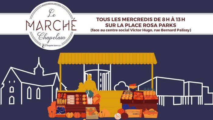 Affiche Marché Chapelain Ville de La Chapelle St Luc
