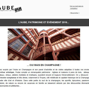 Newsletter février 2016 – L&rsquo;Aube patrimoine et évènement 2016