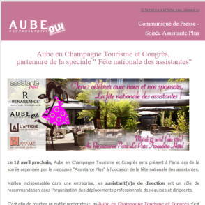 Communiqué de presse -Avril 2016 – Fête nationale des assistantes