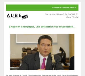 Le Secrétaire Général de la COP 21 dans l'Aube