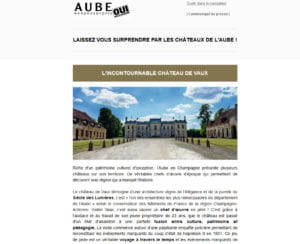 LAISSEZ VOUS SURPRENDRE PAR LES CHÂTEAUX DE L'AUBE !