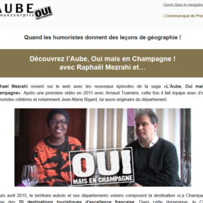 Communiqué de presse – Mars 2016 – Découvrez l’Aube avec Raphaël Mezrahi
