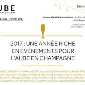 Communiqué de presse – Janv 2017 – Une année riche en événements