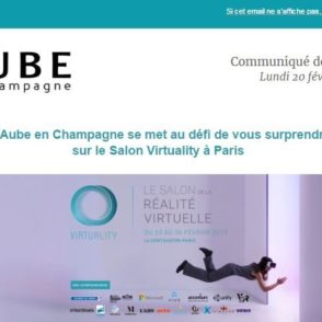 Communiqué de presse – Fév 2017 – Salon Virtuality