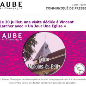 Communiqué de presse – Juillet 2017 – Un jour Une église