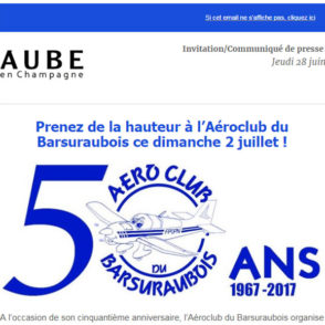 Communiqué de presse – Juin 2017 – Aéroclub du Barsurbois