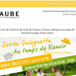 Communiqué de presse – Juin 2017 – Soirée Guinguette
