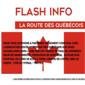 Flash info – Août 2017 – Route des québécois
