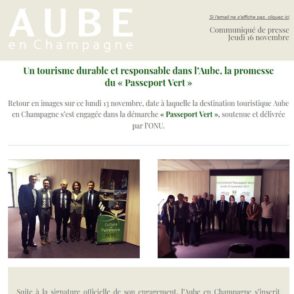 Communiqué de presse – Novembre 2017 – Passeport vert