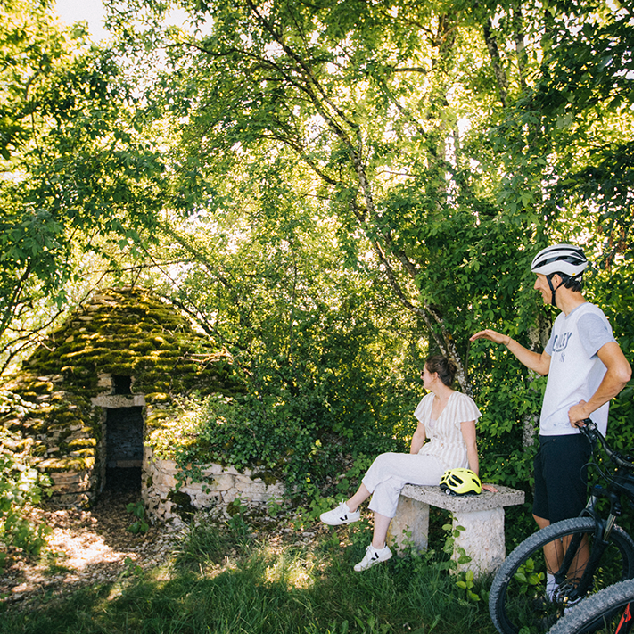 VTT en forêt